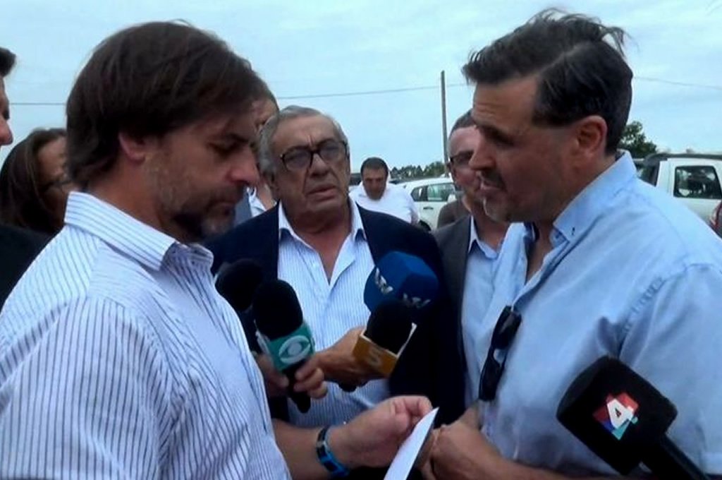 "Vamos a tener novedades", dijo Lacalle Pou a comerciantes de Río Negro