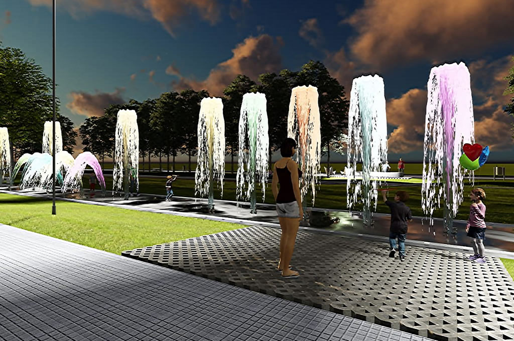 La "Fuente Seca" será un novedoso atractivo del nuevo Parque Lineal de Young