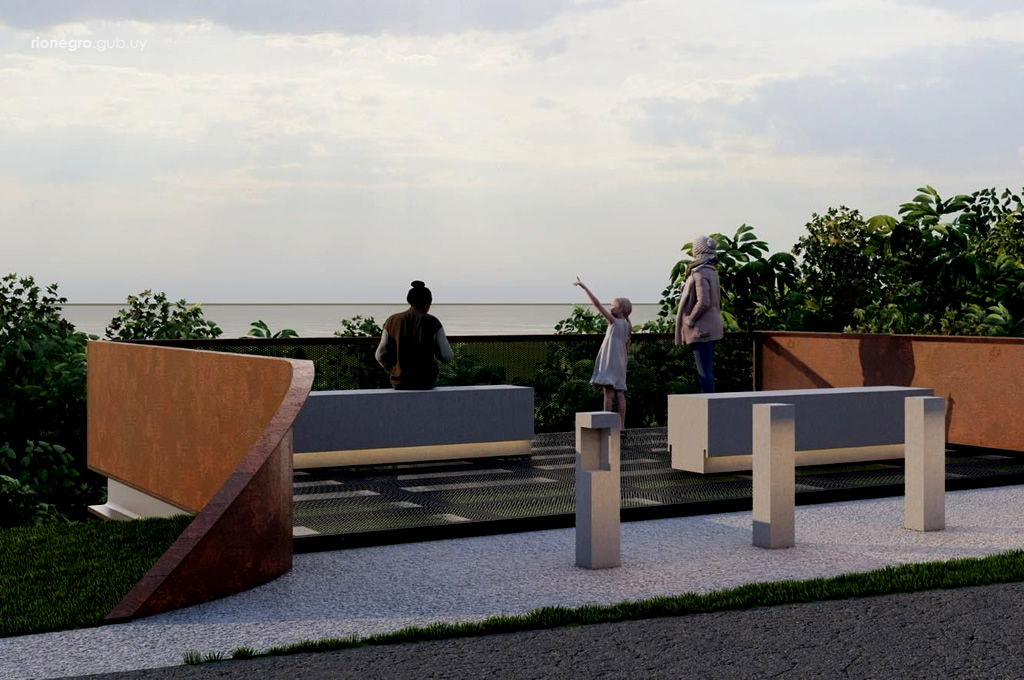 Construcción de un mirador en el Paseo de los Inmigrantes de San Javier