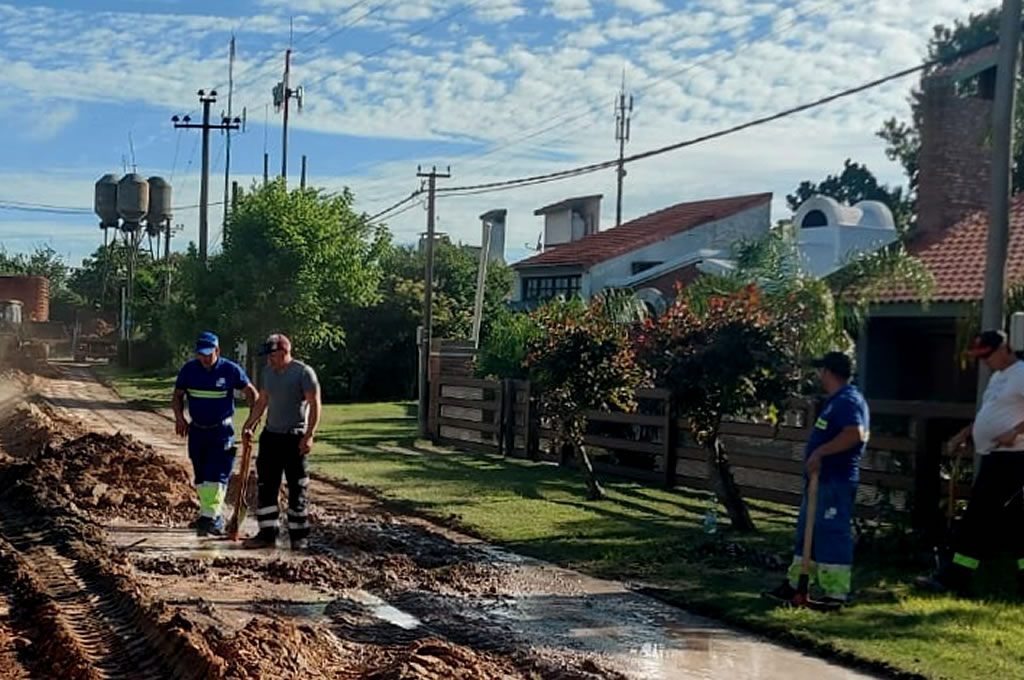 Iniciaron los trabajos de mejoras de calles en Las Cañas